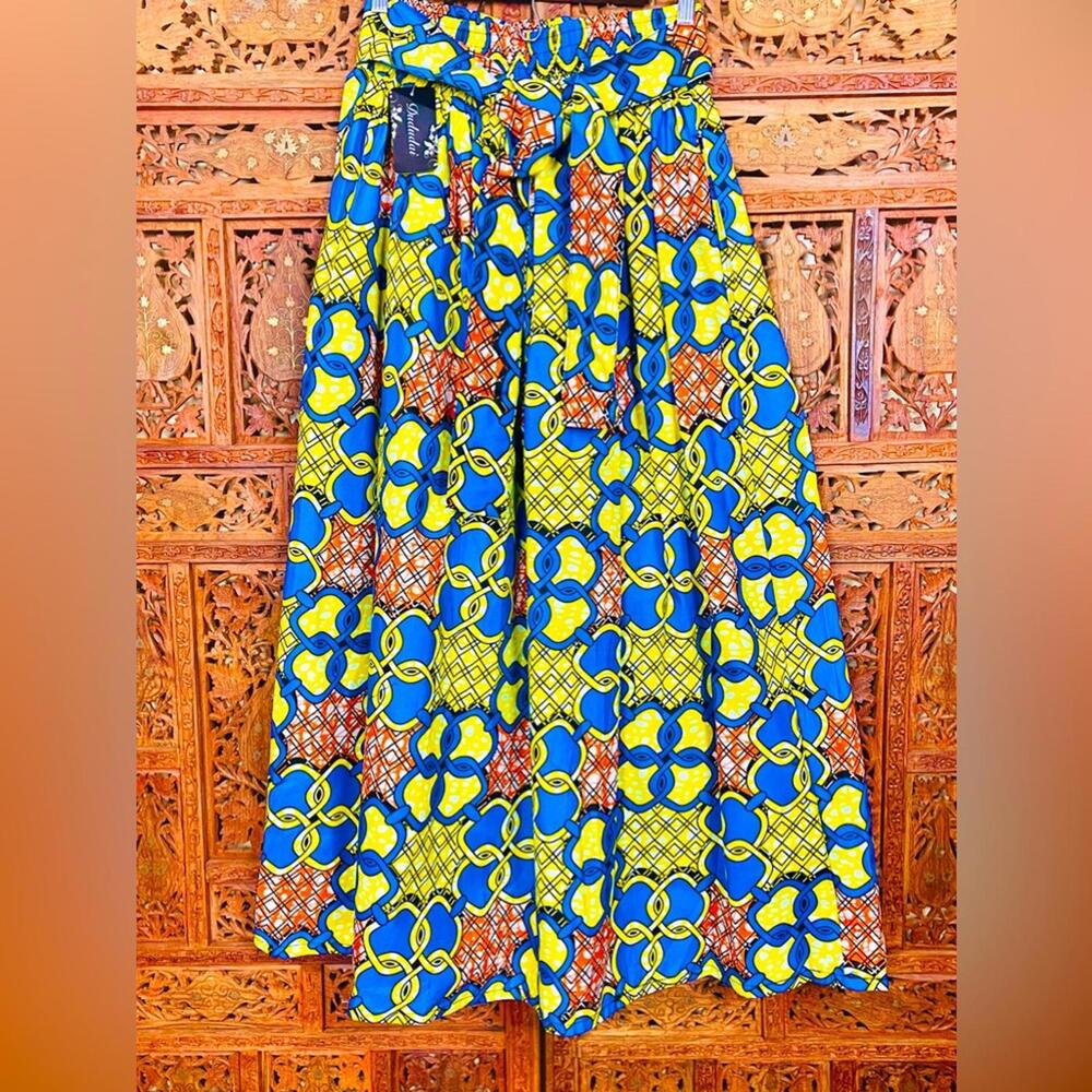 Women’s Ankara African Tribal Print Skirt. NWT